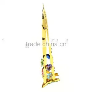 24K Gold Plated Dubai Tower Stand With Crystals From Swarovski thumbnail-2