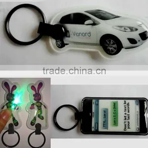LED Logo Projection Plastic Keychian for Beer Promotional Products thumbnail-1