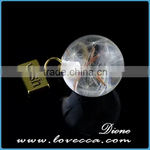 Exquisite Real Dandelion Seeds Flower Pendant Necklace Jewelry thumbnail-1