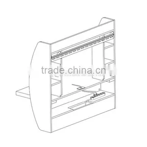 MDF Wood Table Multiple Functions Home Furniture Wall Mounted Desk Living Room Computer Wall Mounted Desk thumbnail-5