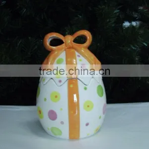Ceramic Egg Shape Jar, Easter Gift, Promotional Gift thumbnail-1