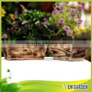 Wooden Ecologically Cheap Garden Decoration Rectangular Planter thumbnail-2