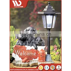 New Inventions In China Art Work Dog Resin Craft Solar Led Garden Lighting Outdoor thumbnail-6