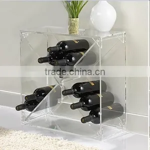 Clear Acrylic Wine Bottle Holder for Hotel/resturant/bar/home thumbnail-2