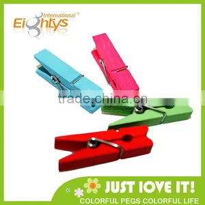 Cheap Price New Style Eco-friendly Decorative Wooden Mini Clothes Pin thumbnail-1