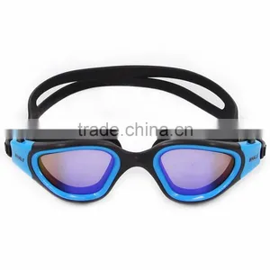 2015 New Panoramic Silicone Adult Swimming Goggles in Blue Lens(CF-7202) thumbnail-1