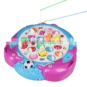 New Plastic Funny Magnetic Electric Toy Fishing Set For Kids thumbnail-1