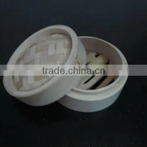 Round Chinese Bamboo Food Steamer thumbnail-1