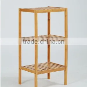 Bamboo Show Shelf, Wooden Display Rack Shelf thumbnail-3
