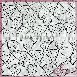 Fashion Geometric Hollow Out Cotton Lace Embroidery Fabric for Dress thumbnail-2