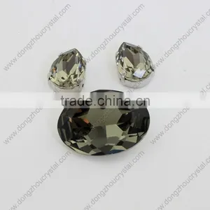 Factory Wholesale Prices Lead Free Point Back Oval Crystal Fancy Loose Stone Beads thumbnail-1