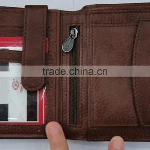 Fashion Men Cowhide Skin Purse Leather Wallet for Men thumbnail-4
