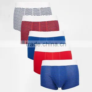 Squiggle Stripe Print Satin Boxer Shorts Cheap Bulk Wholesale Boxer Shorts thumbnail-1