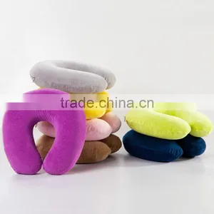 TP050 2016Wholesale Velvet U Shape Memory Personalized Travel Neck Pillow thumbnail-1