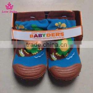 Wholesale Cheap Rubber Sole House Socks Baby Shoes Soft Baby Sock Shoes thumbnail-4