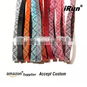51" Multiple Colors Herringbone Pattern Flat Sneaker Shoelaces for Adidas Ultra Boost All Sizes Premium Quality thumbnail-5