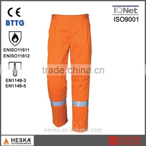 Standard EN11612 EN1149 Safety Wear Men's Flame Retardant Trousers With Anti-static thumbnail-1