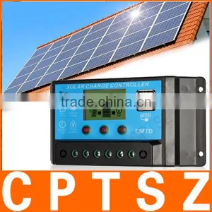 Anself 10A 12.6V LCD Solar Charge Controller PWM Charging Regulator for Solar Panel Lithium Battery Lamp Overload Protection thumbnail-1