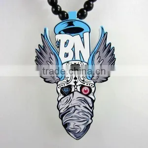 Personalized Acrylic Custom Wood Necklace for Gift thumbnail-1