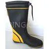 Wide Calf Ladies Rubber Half Rain Boots Size 41 Yellow Black thumbnail-1