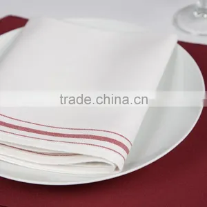 100% Cotton Stripe Linen Napkin for Restaurant/hotel/airplane thumbnail-1