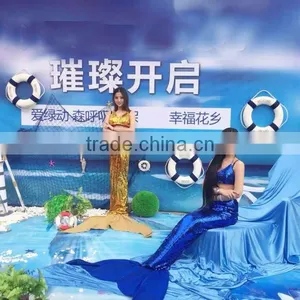 Mermaid Show Costume Studio Photography Aquarium Opens Underwater Performance Mermaid Tail thumbnail-2