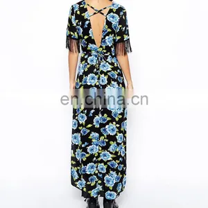 CHEFON Fringed Sleeve Women Vintage Dresses Wholesale thumbnail-3