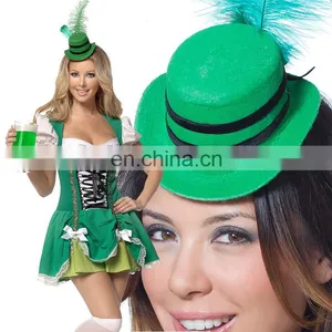 Green Beer Oktoberfest Costume With Oktoberfest Hat thumbnail-4