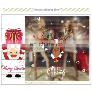 Cartoon Christmas Reindeer PVC Wall Stickers Children thumbnail-5