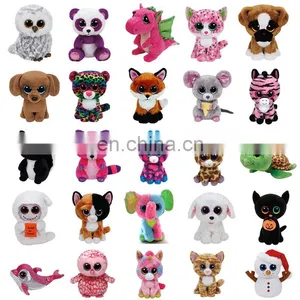 TY Branded Furry Big Eyed Plush China Factory Plush Toys thumbnail-6