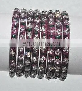 Beautiful Purple Glass Bangles thumbnail-1