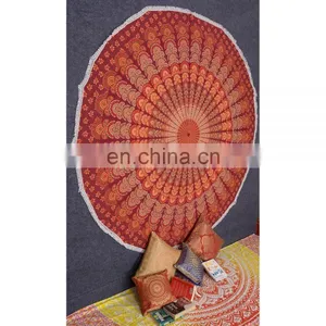 Round Tapestry 100% Cotton 72 Inches Size thumbnail-2
