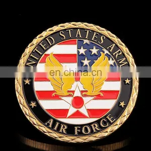 Custom Best Selling Gold Plated Color Filled in American Style Coin thumbnail-4