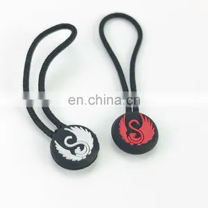 Zipper Pull Tabs PVC/Rubber Zipper Pull Charms for Handbags thumbnail-1