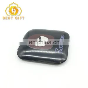 Small Mini Square Ladies Compact Aluminum Metal Mirror thumbnail-2