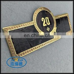 Customized Private 3d Engraved Metal Luxury Wine Label thumbnail-2