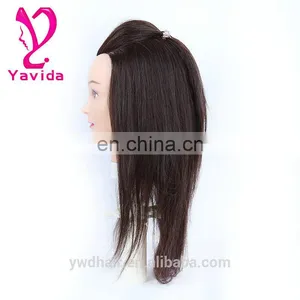 Female Mannequin Head Natural Hair Training Mannequins Head Doll Head for Training For Hairdresser thumbnail-2