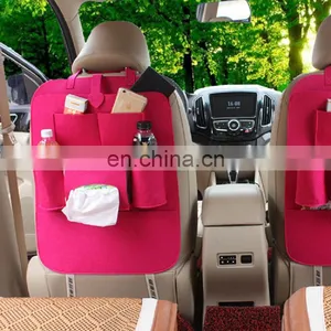 Multi Pockets Car Back Seat Organizer Felt Car Storage Bag for Car thumbnail-2