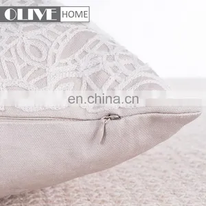 2018 Latest Design Custom Embroidery 100% Polyester/fabric Cushion Macrame Pillow Custom for Sofa thumbnail-4