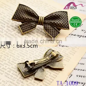 Fashion Popular Bow Antic Bronze Barrette thumbnail-1