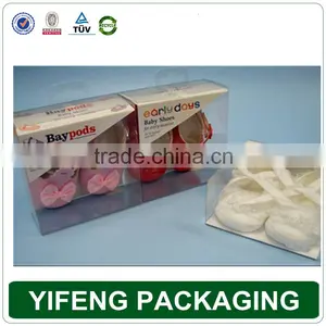 Custom Cardboard Cute Folding Baby Shoe Box Packaging/Folding Pvc Window Corrugated Box thumbnail-1