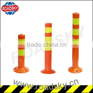 80mm Orange Visible Car Plastic Bollard thumbnail-1