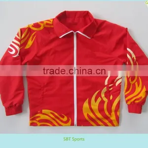 Sublimation Dri Fit Custom Digital Print Netball Jacket,red thumbnail-1
