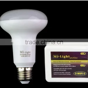 Android IOS Smartphone WiFi Remote Control 9W 2.4G E27 WIFI LED Bulb Lamp With Adjustable Dimmable Brightness Color Temperature thumbnail-1