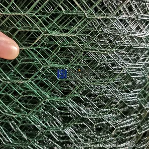 PVC Coated Hexagonal Wire Mesh, Plasticized Hexagonal Metal Mesh, Long-Lasting Wire Fencing for Poultry and Animals thumbnail-3