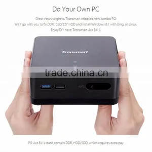 Factory Supply! Tronsmart Ara BJ19 Intel J1900 NUC Mini PC Window 8.1 Linux WiFi LAN 2.5 HDD SSD Headphone MIC DIY Mini PC thumbnail-4