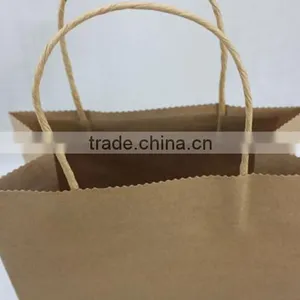 Handmade Brown Krafts Paper Bag Wholesale thumbnail-5