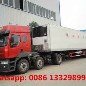 HOT SALE! CLW Brand Refrigerated Van Semitrailer for Sale,, 13m Length Refrigerated Container Trailer for Sale thumbnail-2