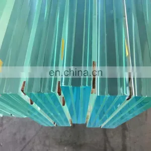 3 Layers Laminated Tempered Glass Ultra Clear Low Iron PVB SGP Multilayer Laminated Glass thumbnail-2