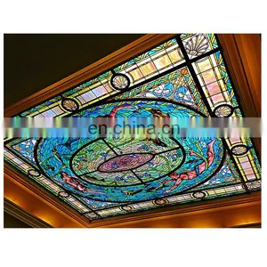 2021 Supplier Custom Vintage Window Price Church Supplies Panel Wholesale Ornament Stained Glass thumbnail-4